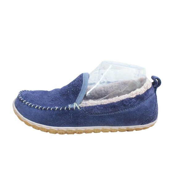 LL Bean Mountain Slippers Moccasin Raw Indigo Size 7 M - Picture 1 of 9
